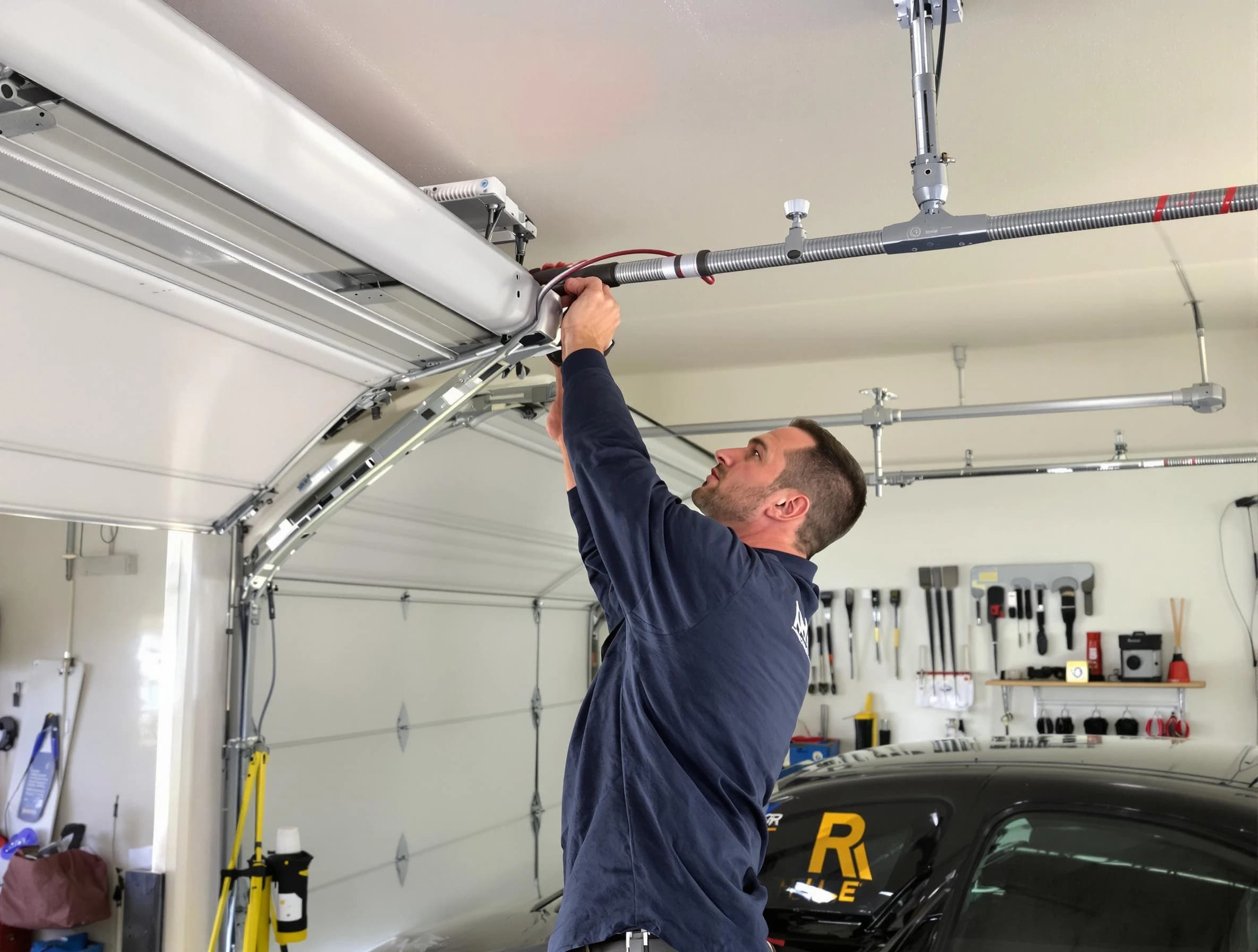 Helena Garage Door Repair technician performing garage door cable repair in Helena