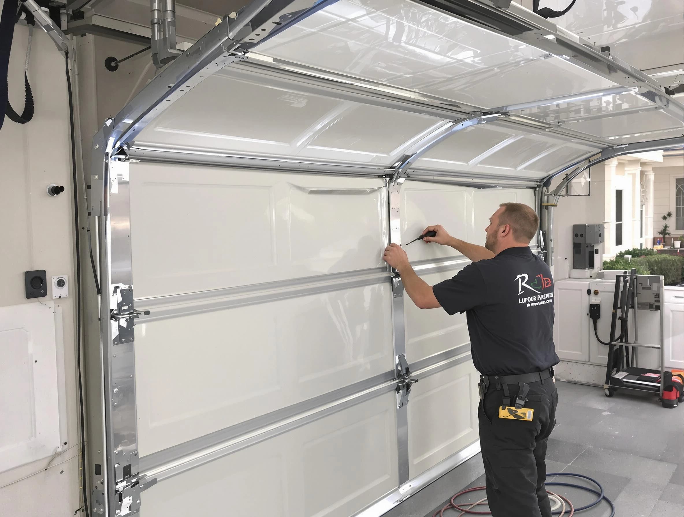 Helena Garage Door Repair professional performing panel repair in Helena