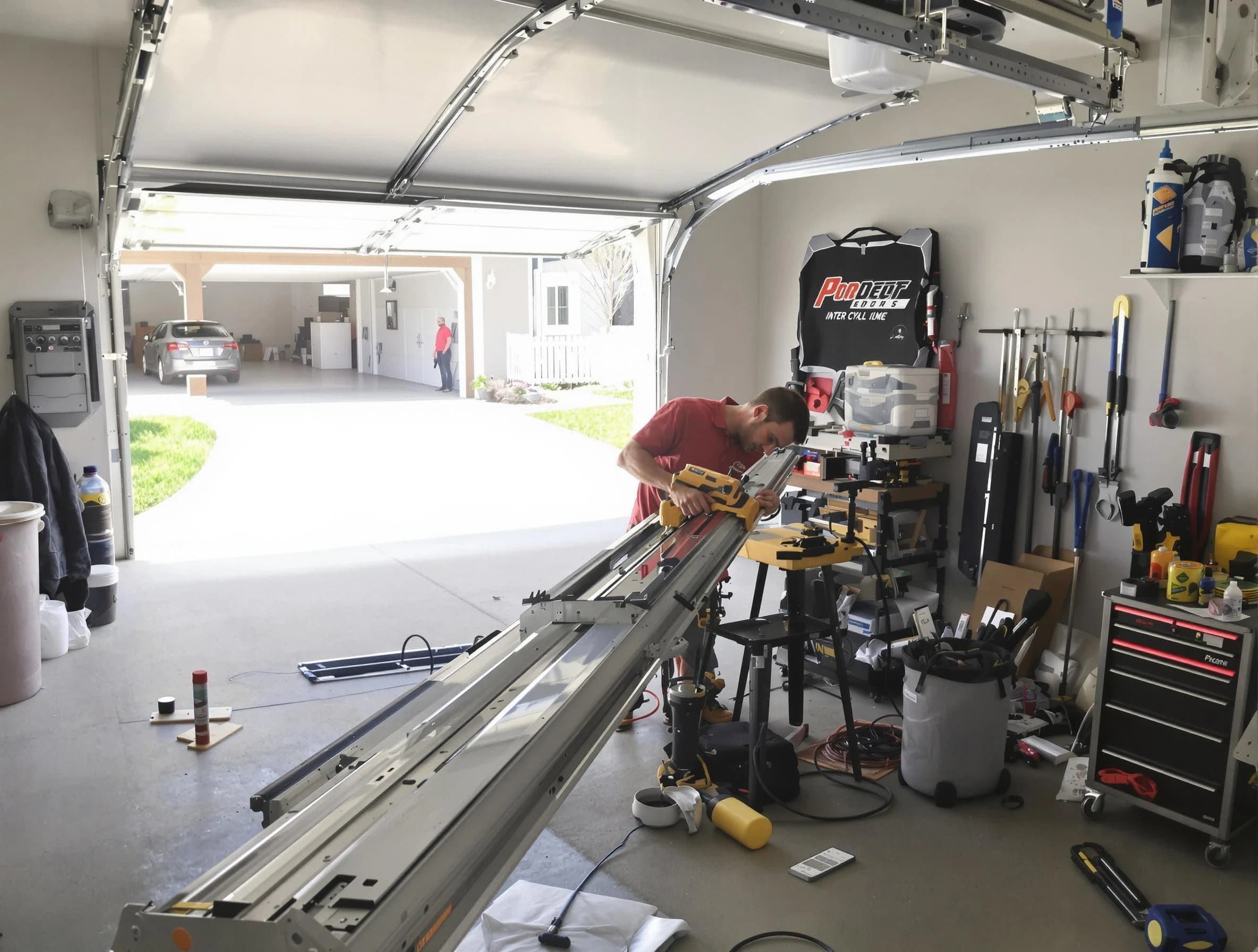 Helena Garage Door Repair expert performing track repair in Helena