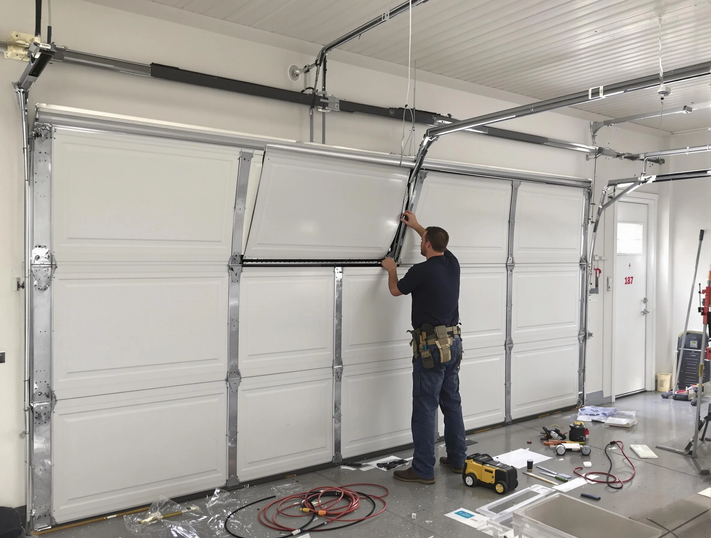 Garage Door Section Replacement in Helena