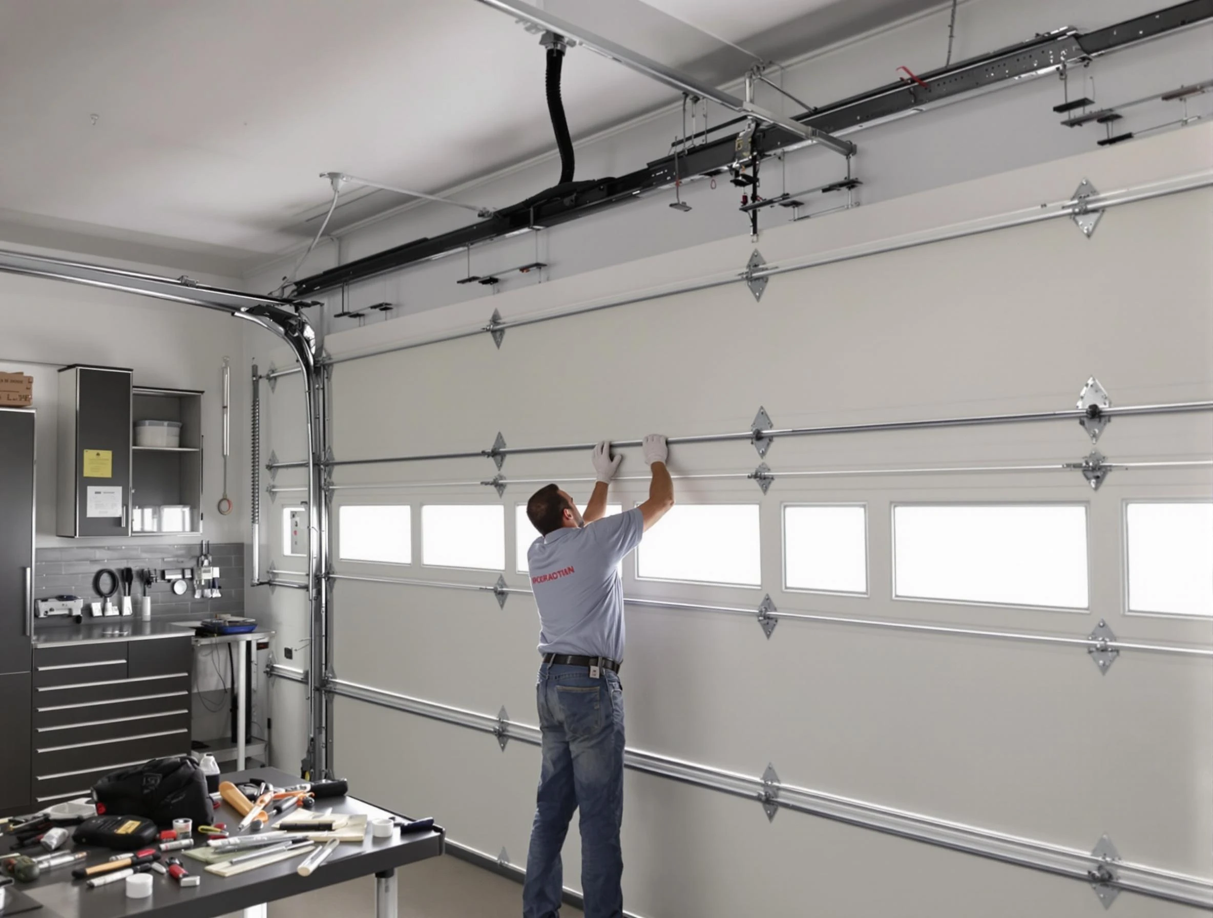 Garage Door Track Repair in Helena