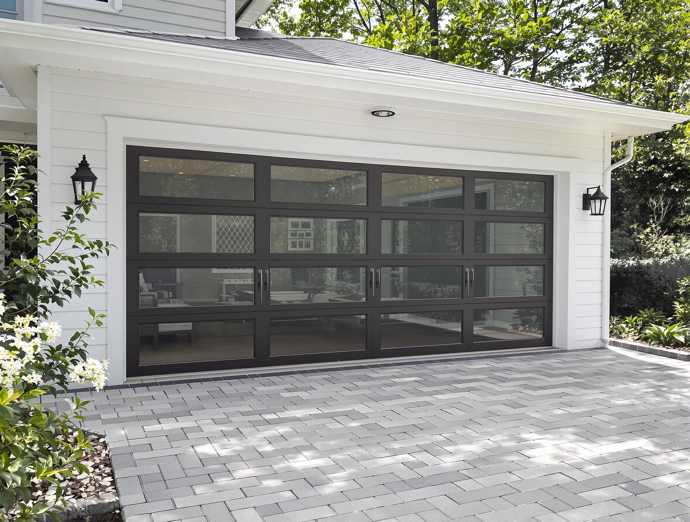 Helena Garage Door Repair design specialist presenting custom garage door options to Helena homeowner
