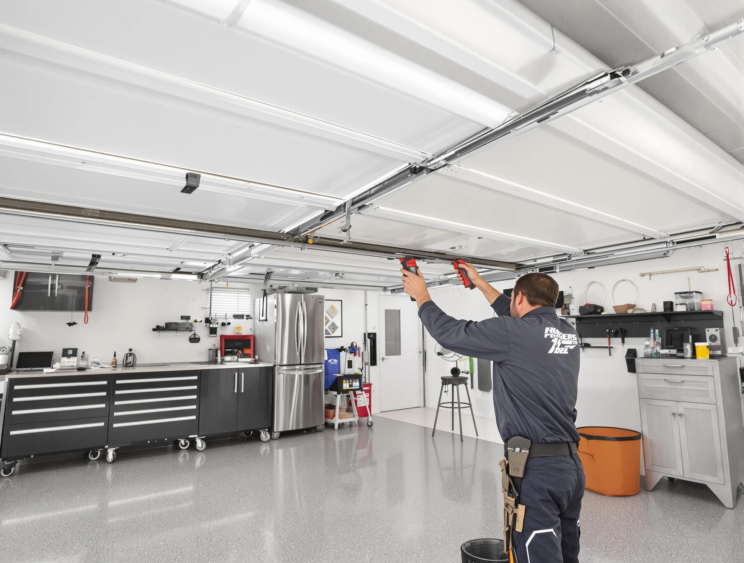 Overhead garage door repair service by Helena Garage Door Repair in Helena